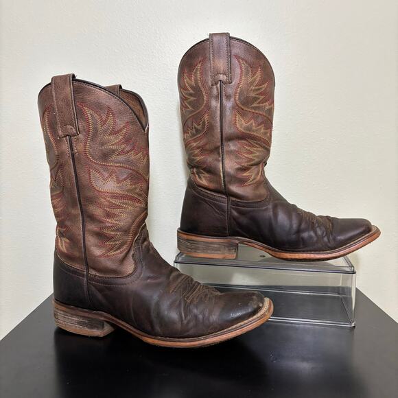 Nocona 4501 Women’s Cowboy Boots Size 8 Brown Leather Western Made in Mexico - Picture 2 of 9